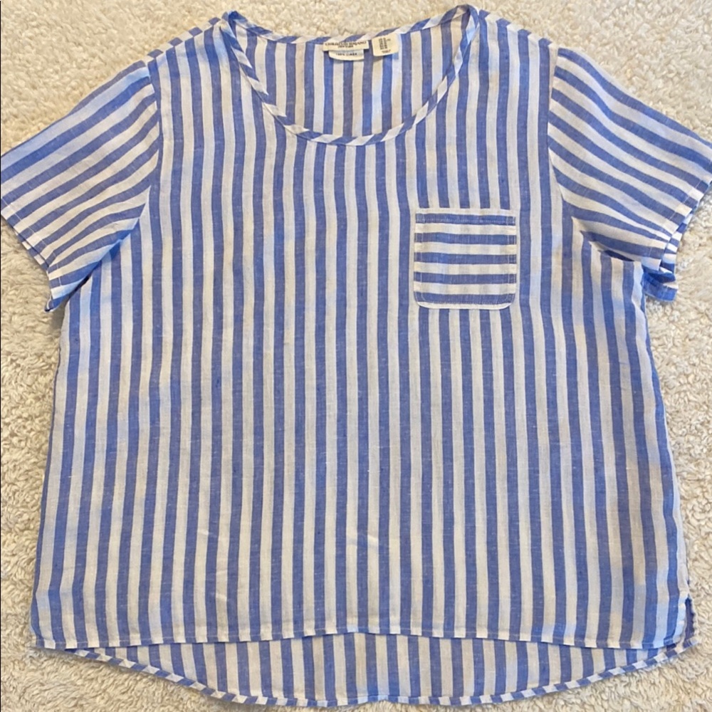 Linen top by Christian Siriano